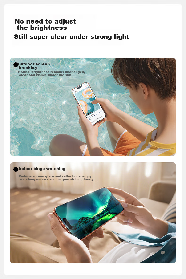 Защитная пленка Shanmo AR для iPhone 17 Pro, закаленное стекло, полноэкранное покрытие, антибликовая, пыленепроницаемая, противоударная