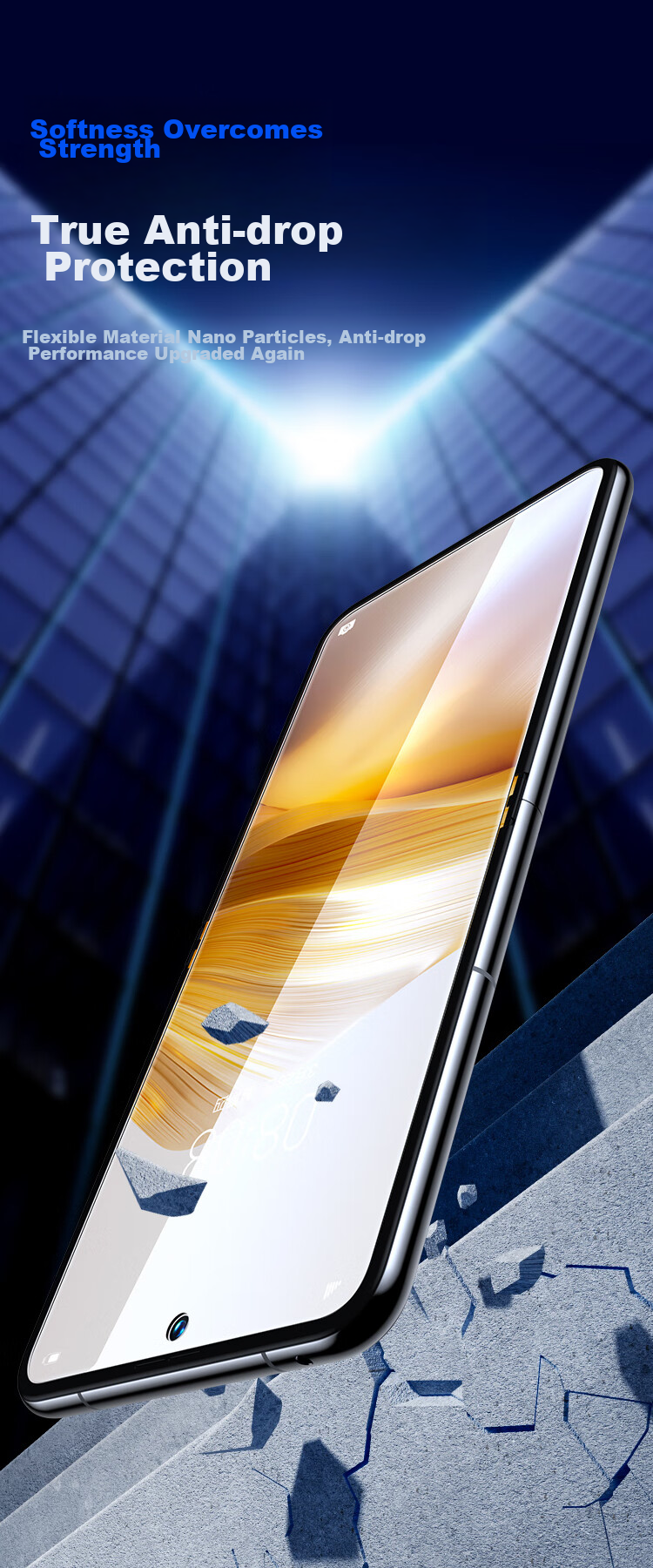 Защитная гидрогелевая пленка BIAZE для Huawei Pocket 2, комплект из 2 шт. (внутренняя и внешняя пленки), полная защита экрана от царапин, HD, с полной клейкой основой, не закаленное стекло