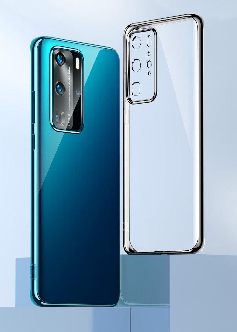 Чехол для Huawei P40 DIVI, силиконовый, прозрачный, противоударный, полный комплект защиты объектива