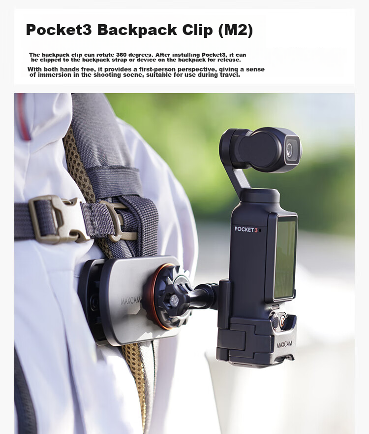 MAXCAM, портативный селфи-штатив для DJI Osmo Pocket 3, настольная подставка для видеоблогов, аксессуар