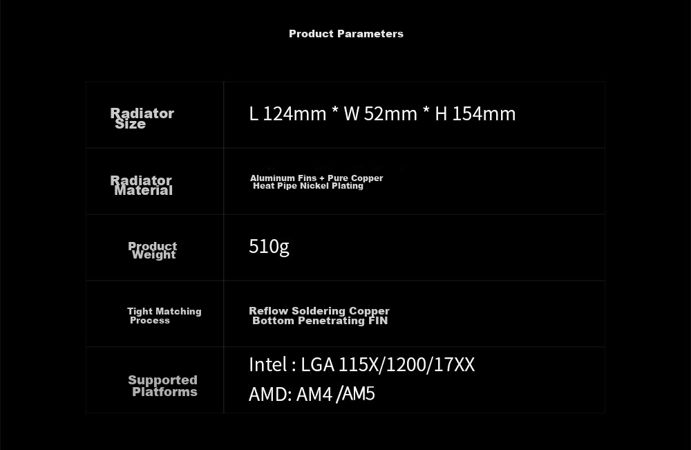 Кулер для процессора Thermalright Burst Assassin 120, 6 тепловых трубок, медное основание, воздушное охлаждение, BA120