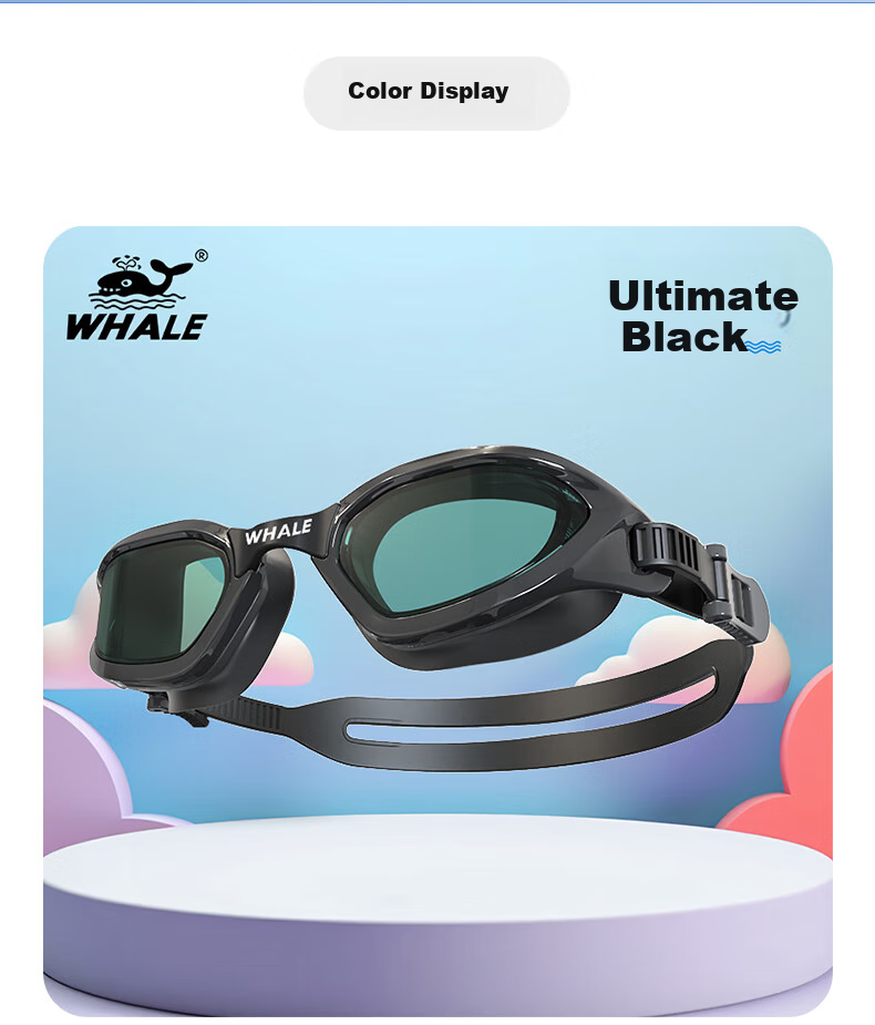 Детские противотуманные очки для плавания SPRING SWHALE, водонепроницаемые, защитные очки для плавания и дайвинга