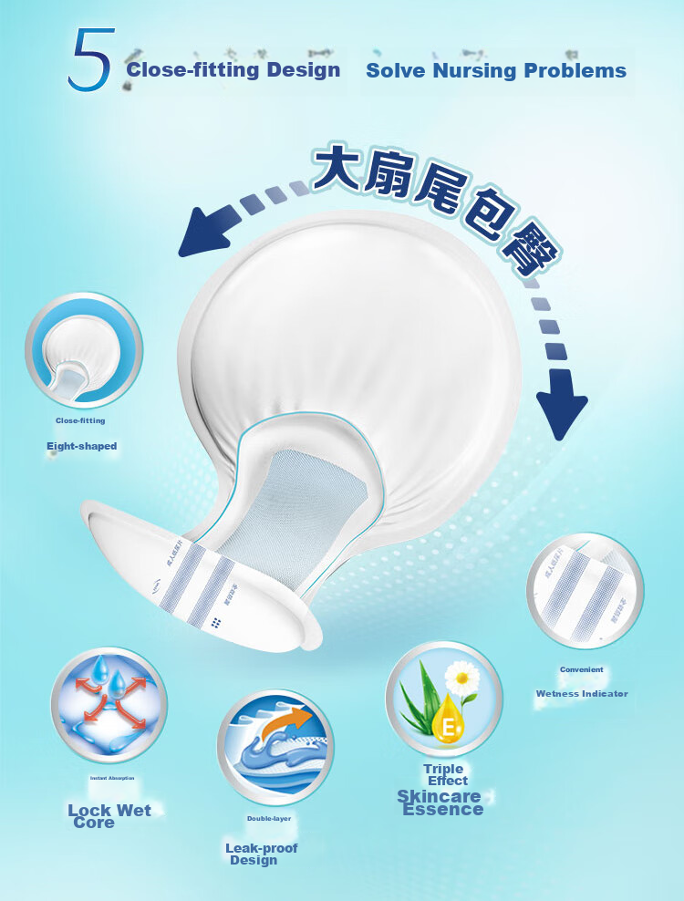 Подгузники TENA All-In Leak Protection M-L, 80 шт.