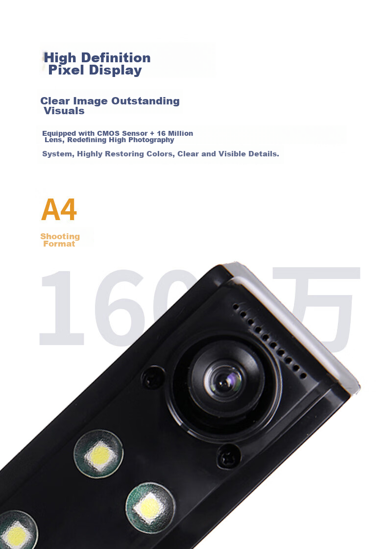 Сканер Dianyipai U2000, 20 Мп, A4, ручной, CMOS, USB 2.0