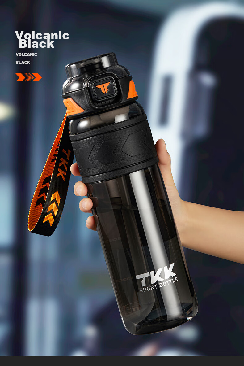 Спортивная бутылка для воды TKK Tritan, 1000 мл, с ситечком для чая и веревкой, для мужчин, термостойкая, для тренировок, для школьников