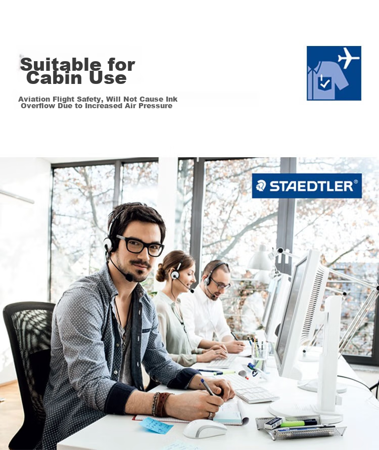 Набор маркеров STAEDTLER 334-9, 0.3 мм, водорастворимые, быстросохнущие, художественные, черные, 5 шт.