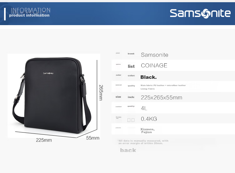 Мужская сумка Samsonite, повседневная сумка-портфель, вмещает IPad, для деловых поездок, подарок на Новый год и День святого Валентина, TK3