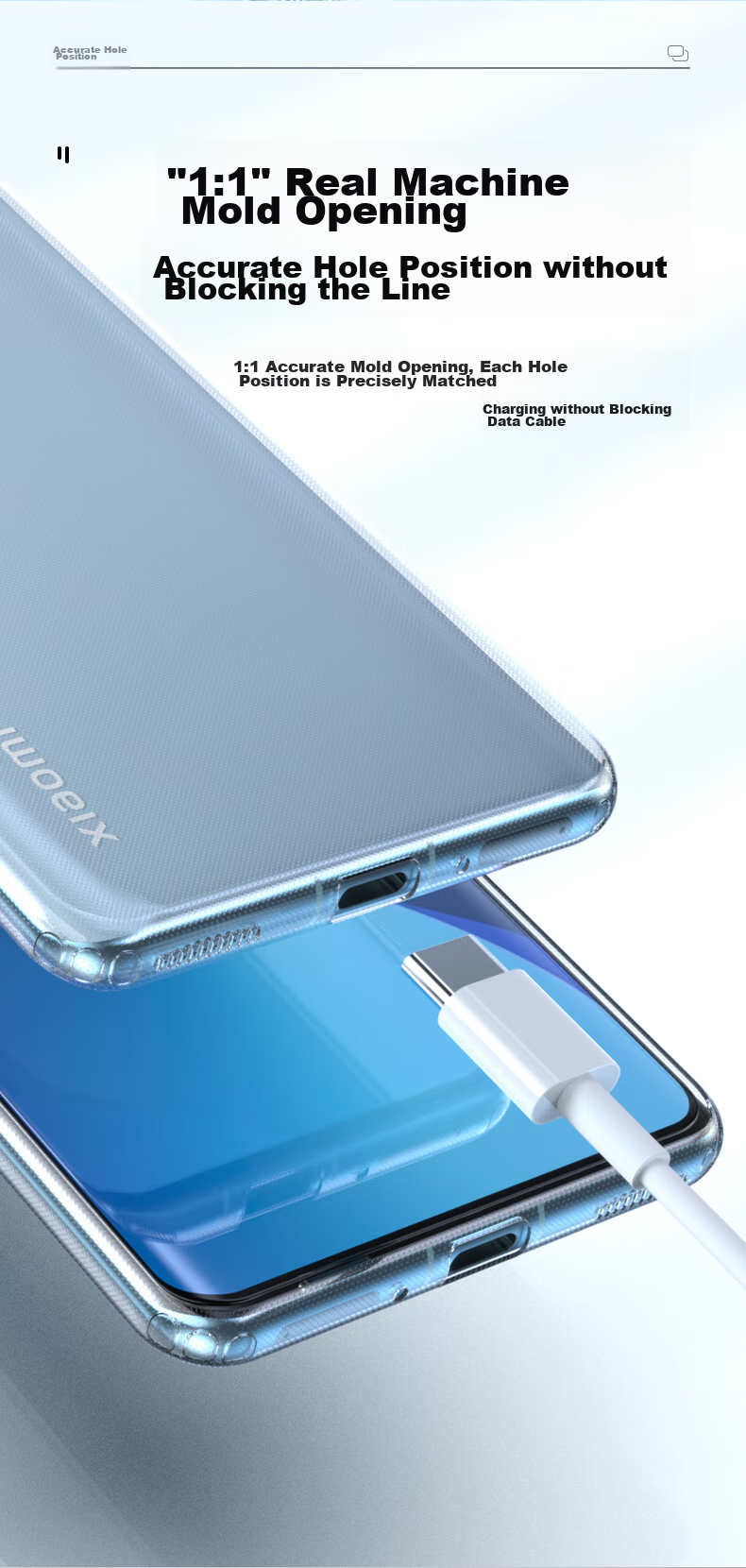 Чехол LLUNC для Xiaomi 12/12X/12S, защита линз, прозрачный, противоударный, тонкий TPU, бизнес-стиль