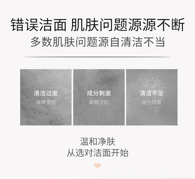 城野医生 氨基酸洗面奶男女120g深层清洁毛孔改善黑头 清爽温和敏感肌洁面