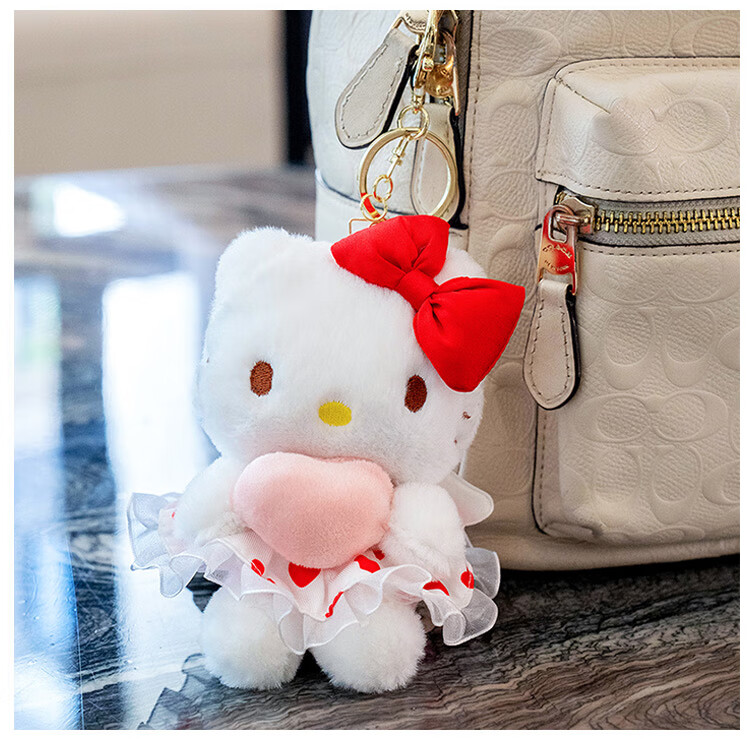 Мягкая игрушка Hello Kitty, брелок-кукла, подвеска для рюкзака, подарок на День Святого Валентина
