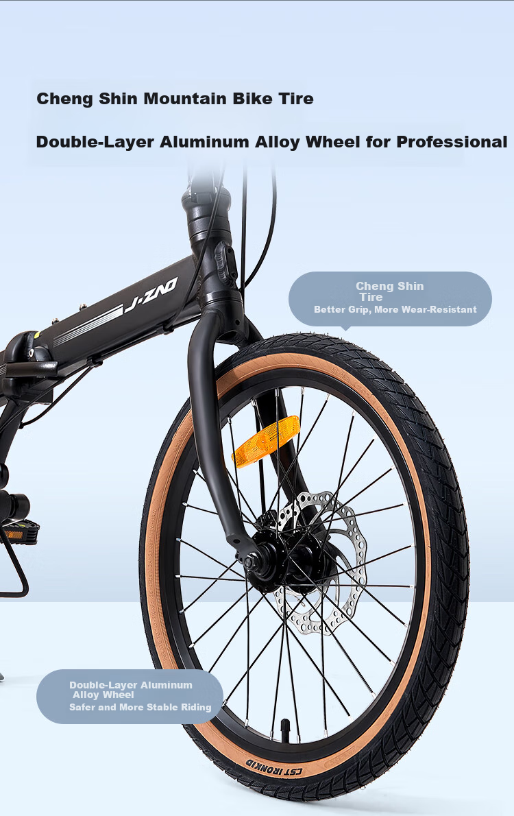 Складной велосипед JD Original F8, 20-дюймовые колеса, 7 скоростей Shimano, рама из алюминиевого сплава, серебристый