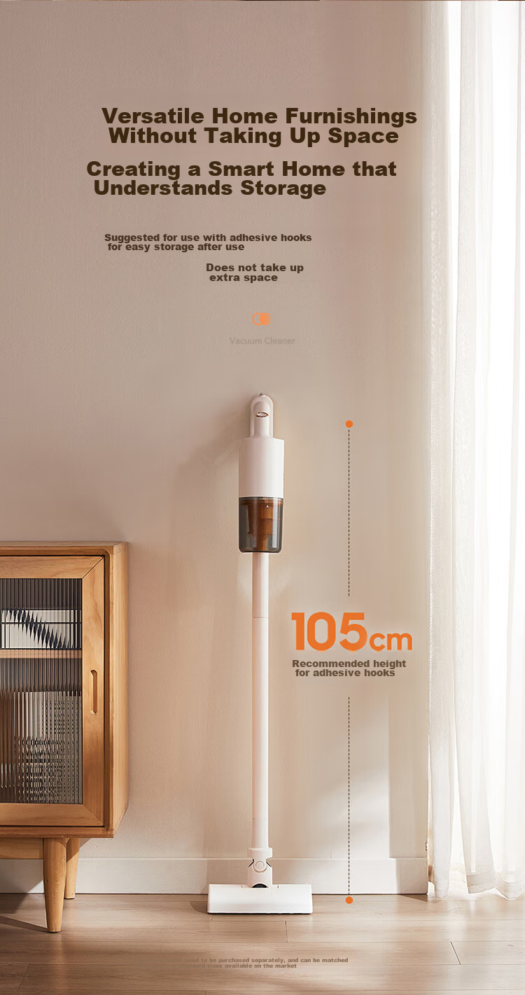 Пылесос Bear F1, вертикальный, с функцией влажной уборки, 600 Вт, 17000 Па, 0.6 л, 4.2 м, 78 дБ