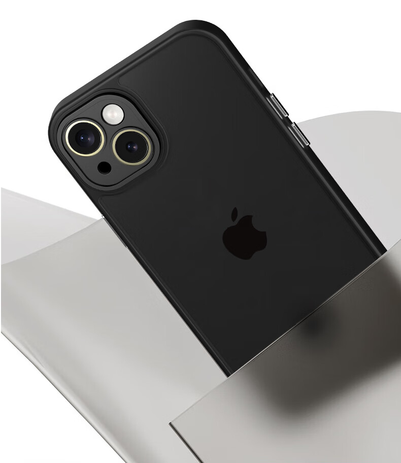 Противоударный чехол KEKLLE для iPhone 14 Plus, силиконовый, матовый, черный
