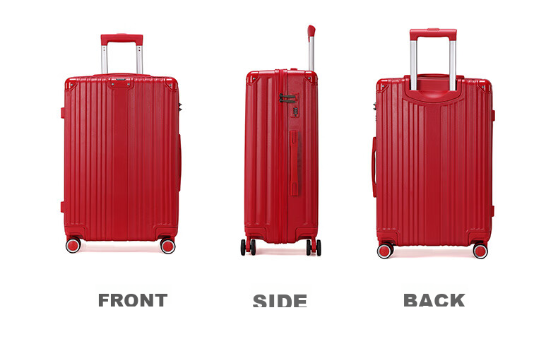 Чемодан MEXICAN Luggage 20-дюймовый, маленький, для мужчин и женщин, для свадебного приданого, с кодовым замком, кожаный, ручная кладь, красный