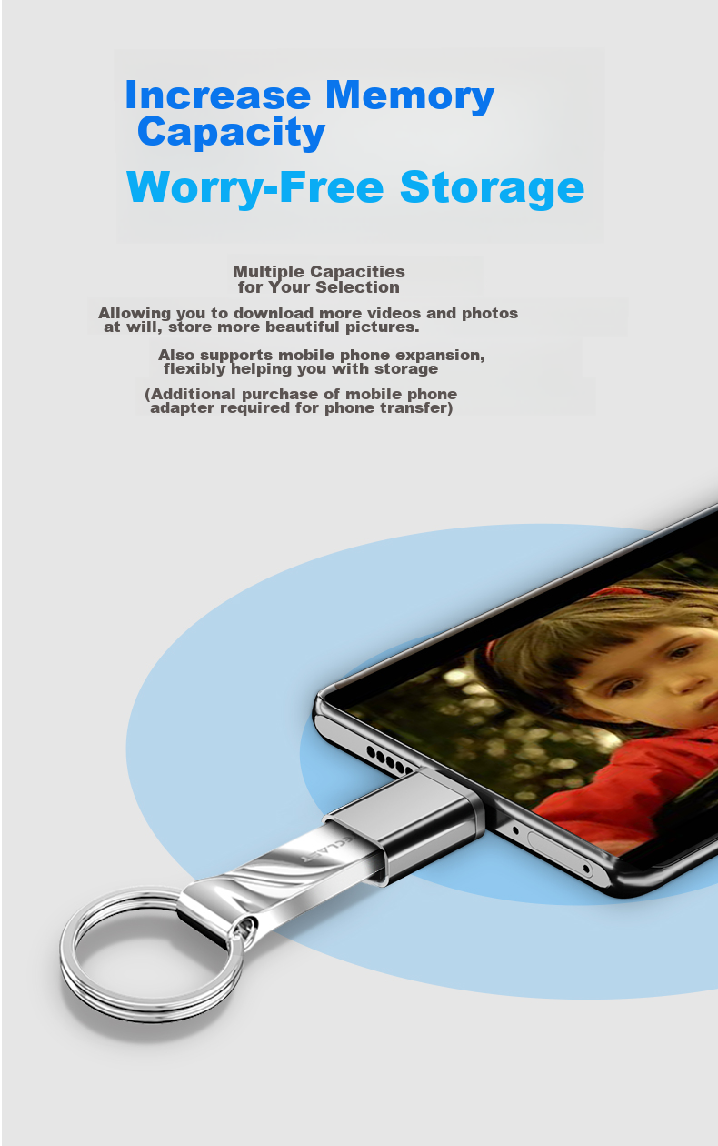 USB-флеш-накопитель TECLAST 64GB USB 2.0, мини-портативный, водонепроницаемый, металлический, для офиса и автомобиля