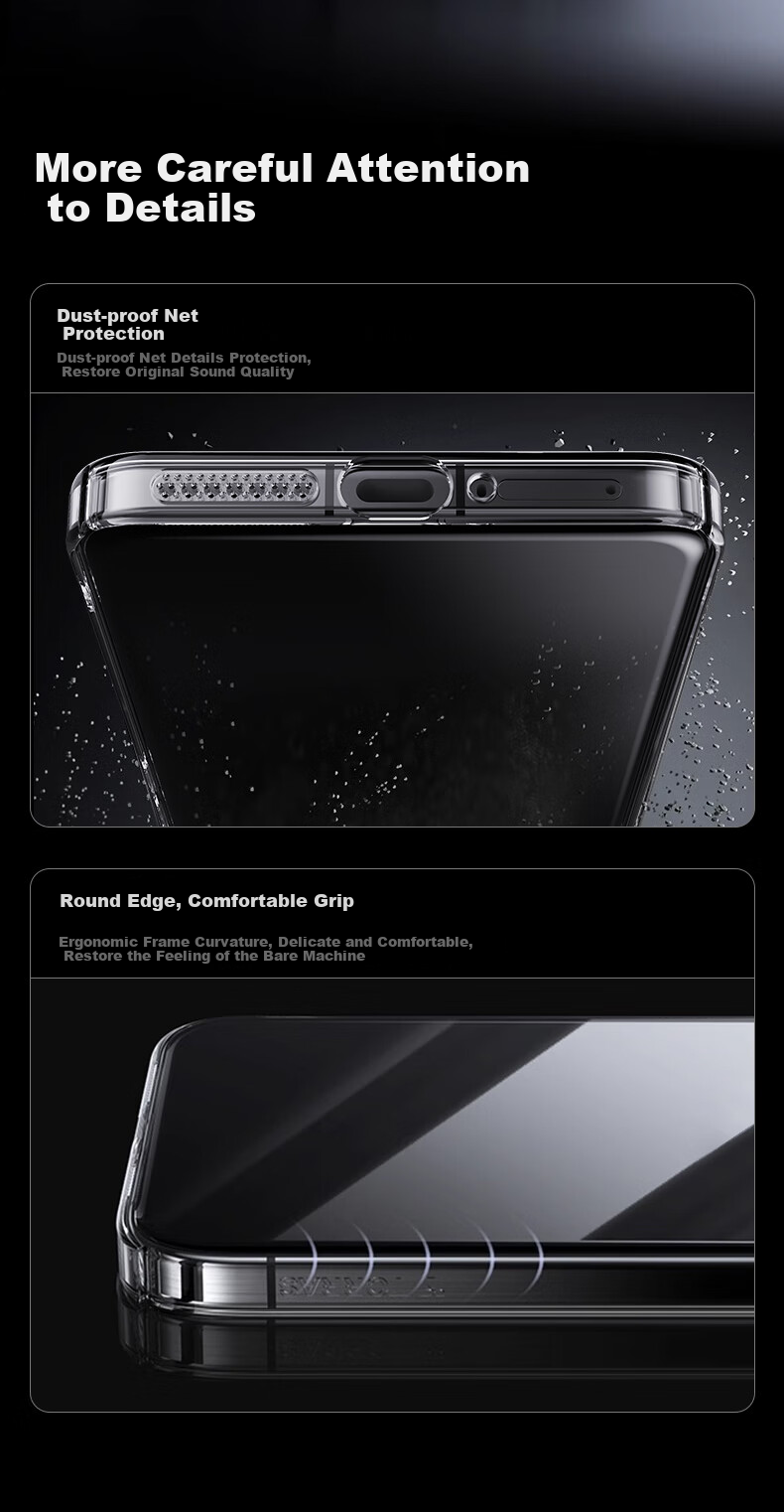 Противоударный чехол TORRAS для Xiaomi 17 Pro, ультратонкий, прозрачный, с защитой от пожелтения