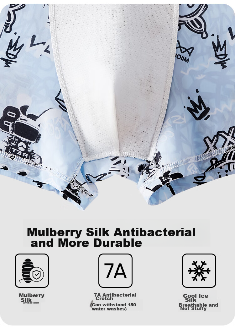 Мужские трусы-боксеры MiiOW, серия "Steady Business Blue", 3 шт., размер 4XL