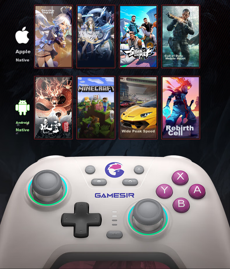 Беспроводной геймпад GAMESIR Star NS Edition T4 Nova Sai Bolan для Nintendo Switch, ПК, Android, Cyber Blue