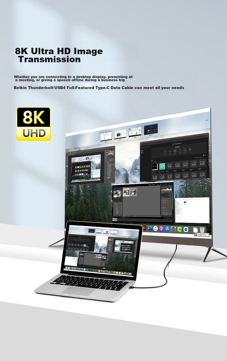 Кабель Thunderbolt 4 USB4 0.8м