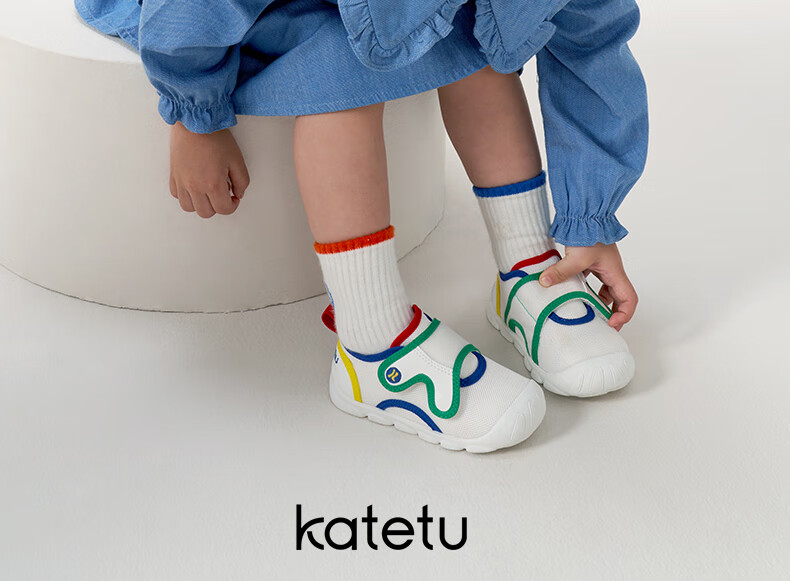 Детские кроссовки Katetu, Весенний сезон, для детей от 1 до 3 лет, функциональная обувь для детского сада, сетчатая дышащая обувь MiaoMiao, X2CE022