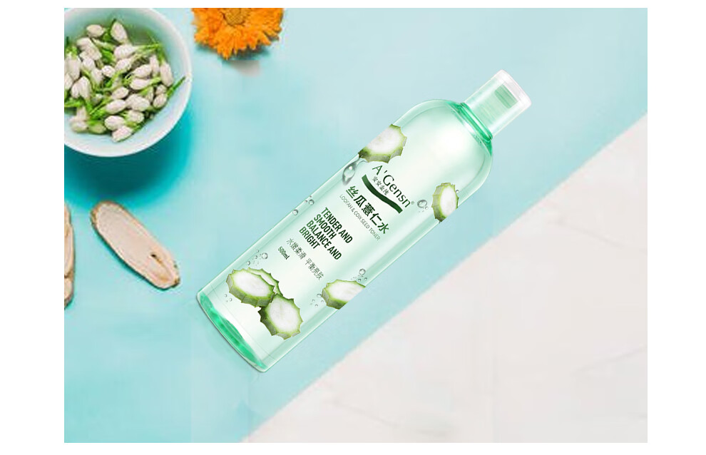 安安金纯 A'Gensn 丝瓜薏仁水500ml 水嫩柔滑 面部护肤