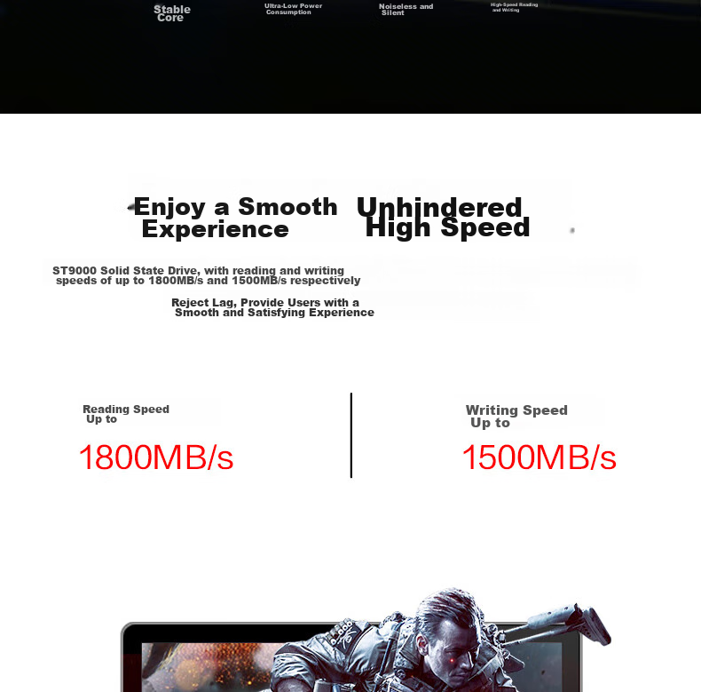 SSD накопитель ThinkPlus ST9000, 512 ГБ, M.2 2280, NVMe, скорость чтения 1800 МБ/с, скорость записи 1500 МБ/с