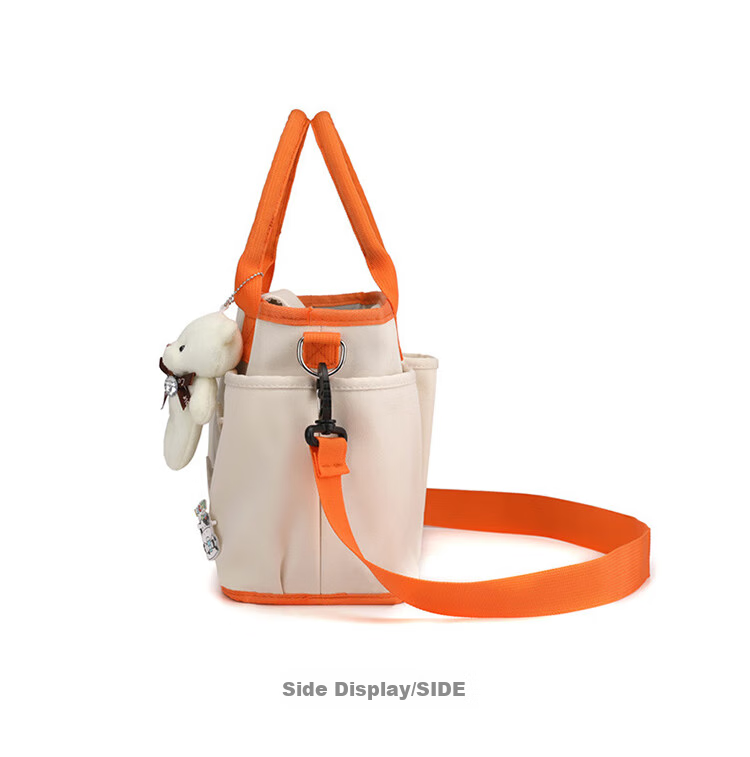 Сумка для мамы 9i9 Mami Bag, вместительная, для малыша, на плечо или в руку, цвет "Юаньци оранж"