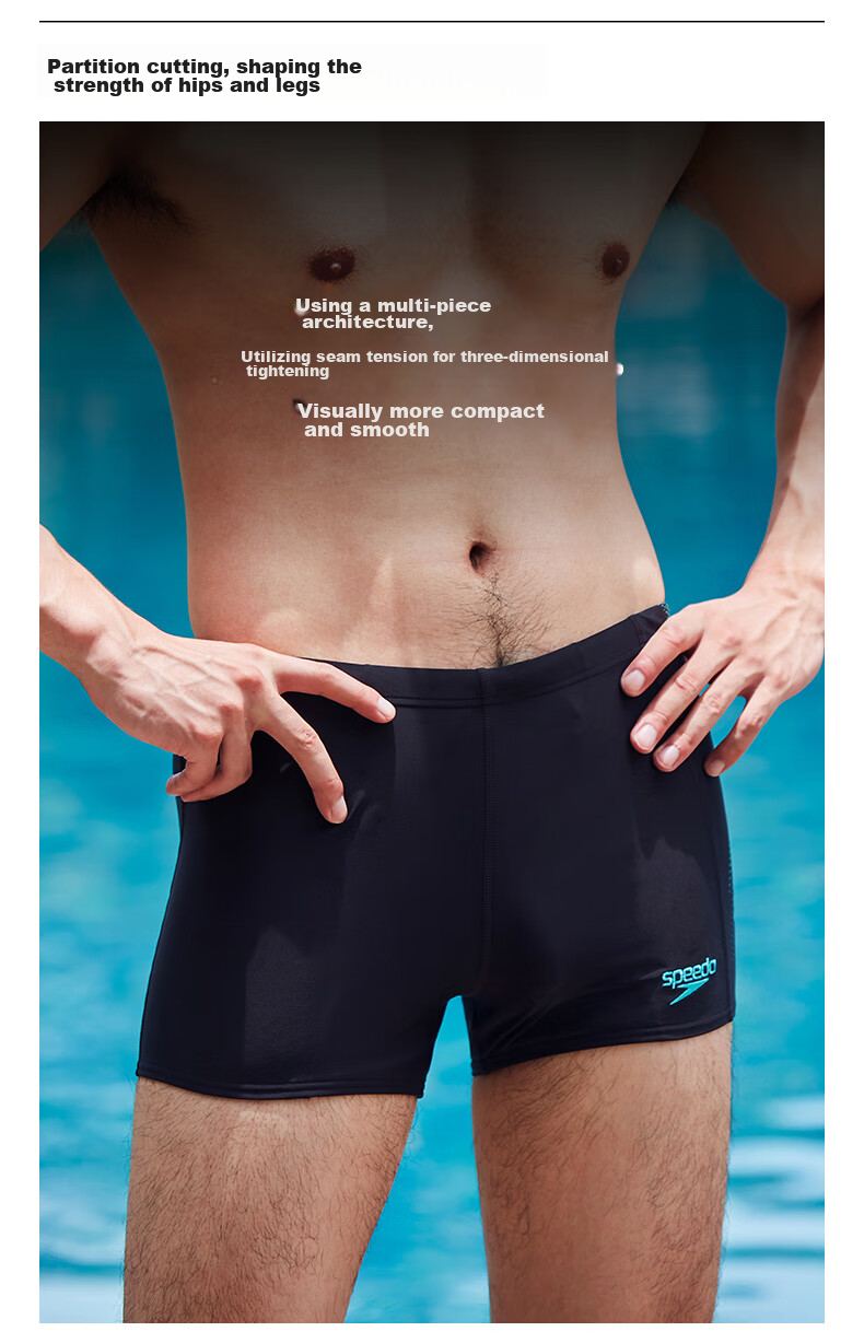 Мужские плавки Speedo с большим логотипом, быстросохнущие, защита от хлора, размер 38