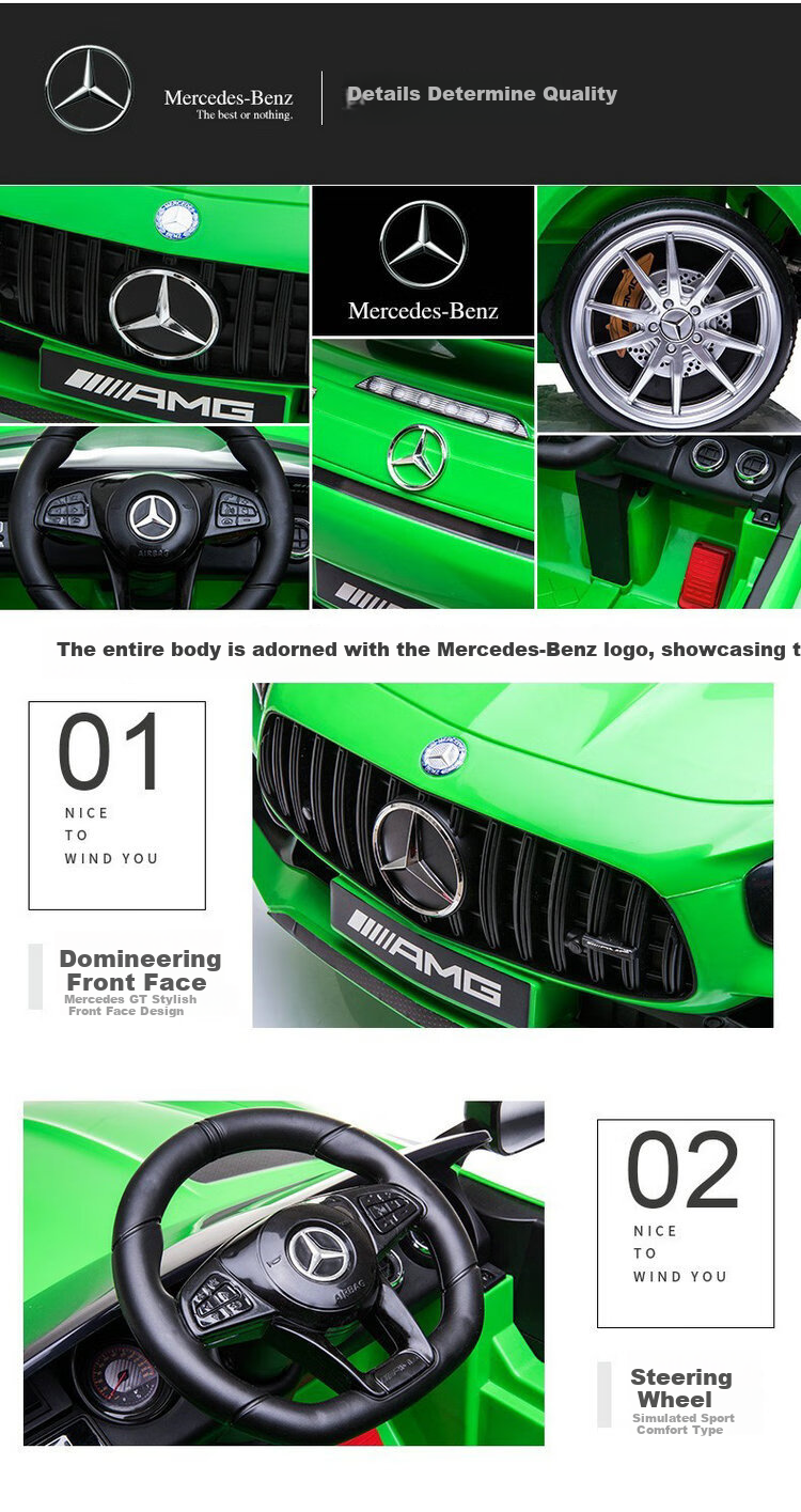 Детский электромобиль Leweipu Mercedes-Benz, полноприводный, с дистанционным управлением, подарок для ребенка, машинка для катания, 4 колеса