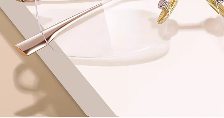 Очки Molake Ultra-Light Titanium, без оправы, антибликовые, золотая оправа, для коррекции зрения, унисекс