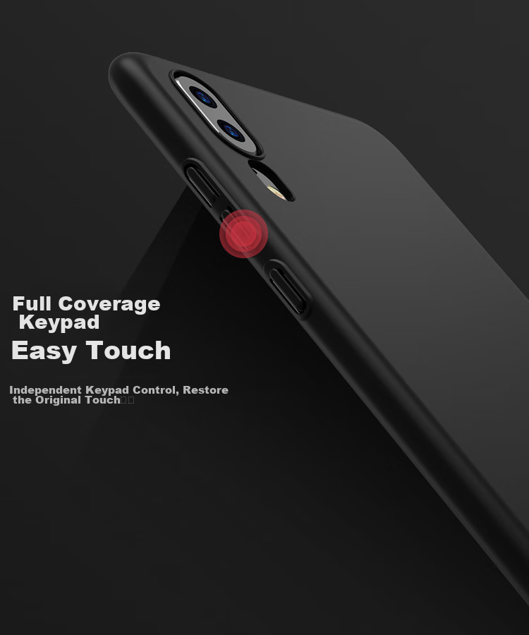 Чехол BIAZE для Huawei P20, защитный, полный охват, противоударный, ультратонкий, с рассеиванием тепла, матовый, защита от отпечатков пальцев, ощущение голого телефона, жесткий корпус для мужчин и женщин JK335-Черный