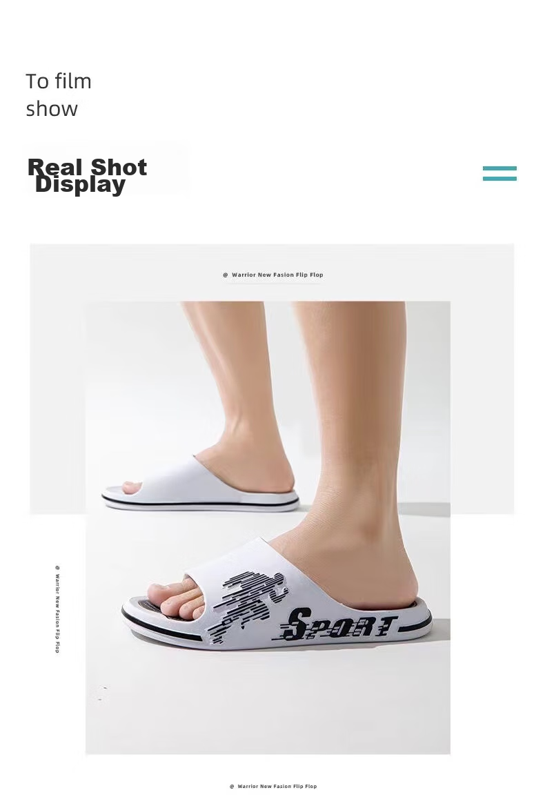 Шлепанцы Huili Sports для мужчин, нескользящие, с толстой подошвой, для ванной комнаты, дома и улицы, коричневые, размер 41-42