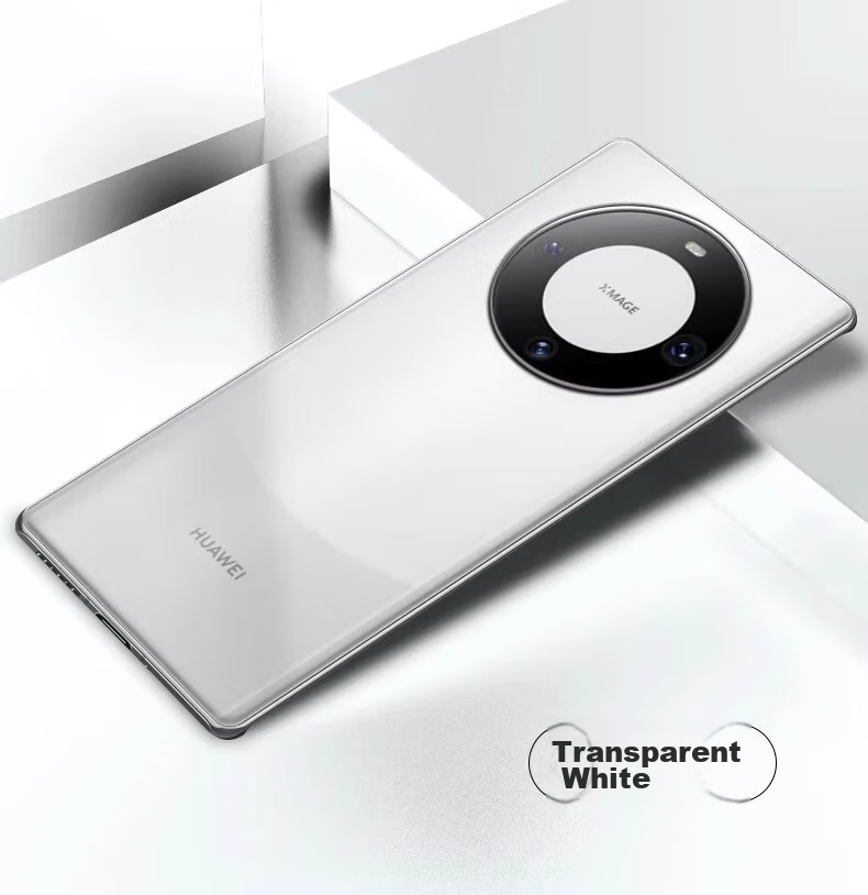 DIVI Чехол для Huawei Mate60 Pro, Ультратонкий, Матовый, Полупрозрачный, Защита от падений, Белый