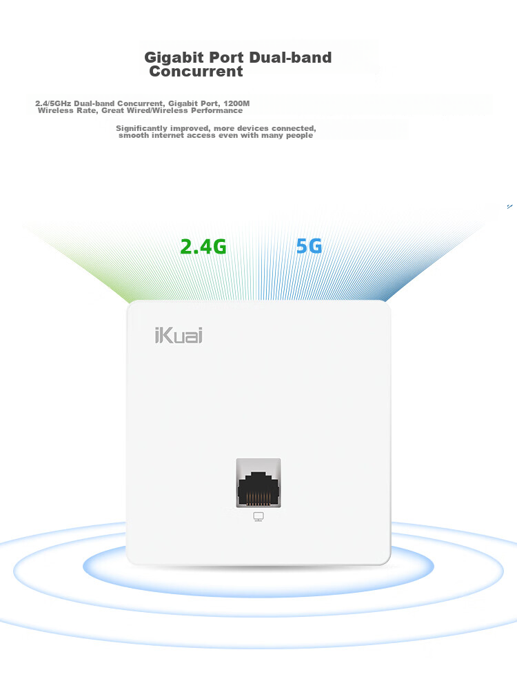 Wi-Fi роутер iKuai N7, AC1200, белый