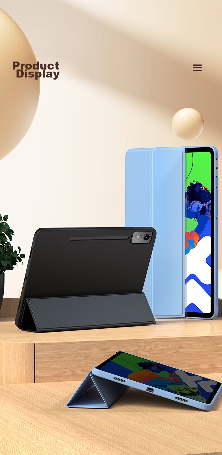 Защитный чехол BIAZE для Lenovo Xiaoxin Pad Pro 2025, 12.7 дюйма, противоударный, с полной защитой, черный