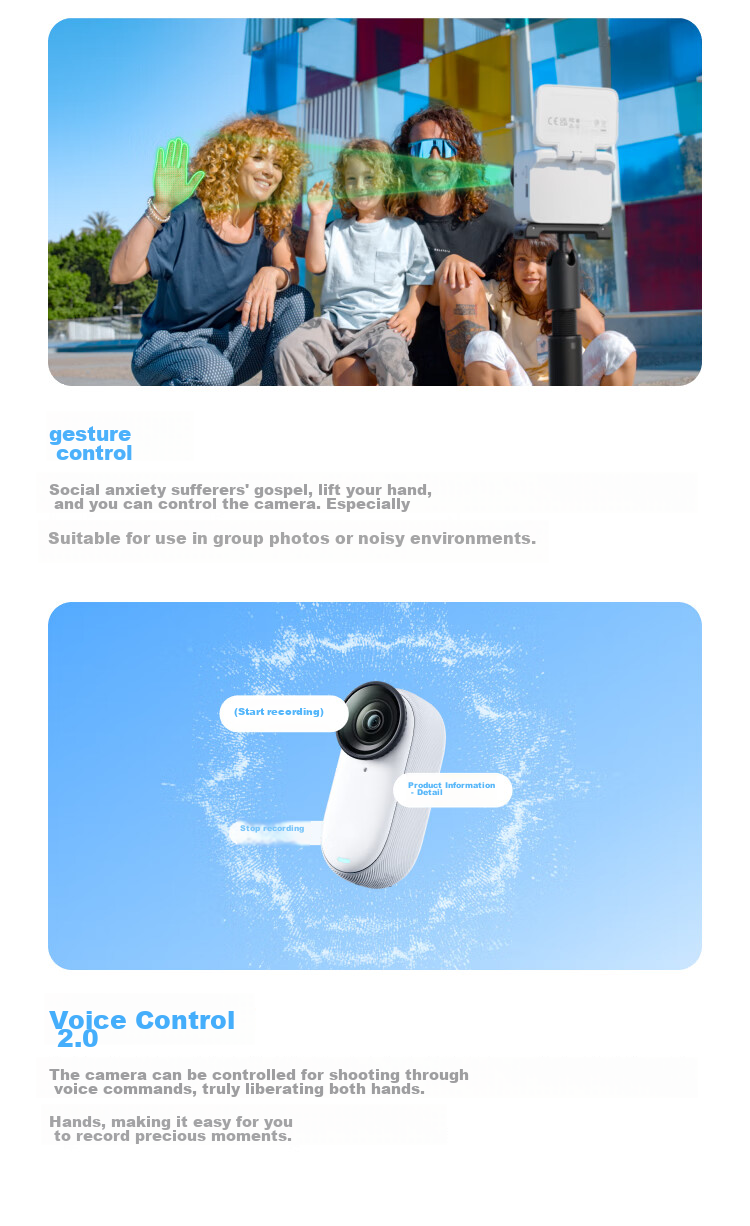 Экшн-камера Insta360 GO 3S 4K, водонепроницаемая, для влогов, спорта, 64 ГБ, Lingdongbai