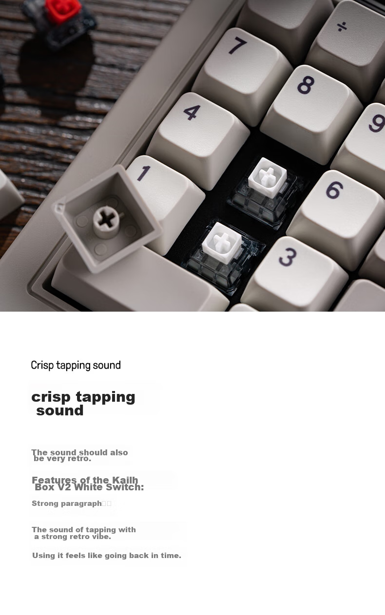 Компактная механическая клавиатура 8BitDo Retro18 Digital Keyboard, 3 режима подключения (Bluetooth, 2.4G, проводное), белая