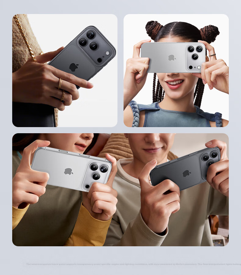 Чехол для Apple iPhone 17 Pro Mofei, ударопрочный, полупрозрачный, матовый, с защитой камеры, с охлаждением, противоскользящий, синий