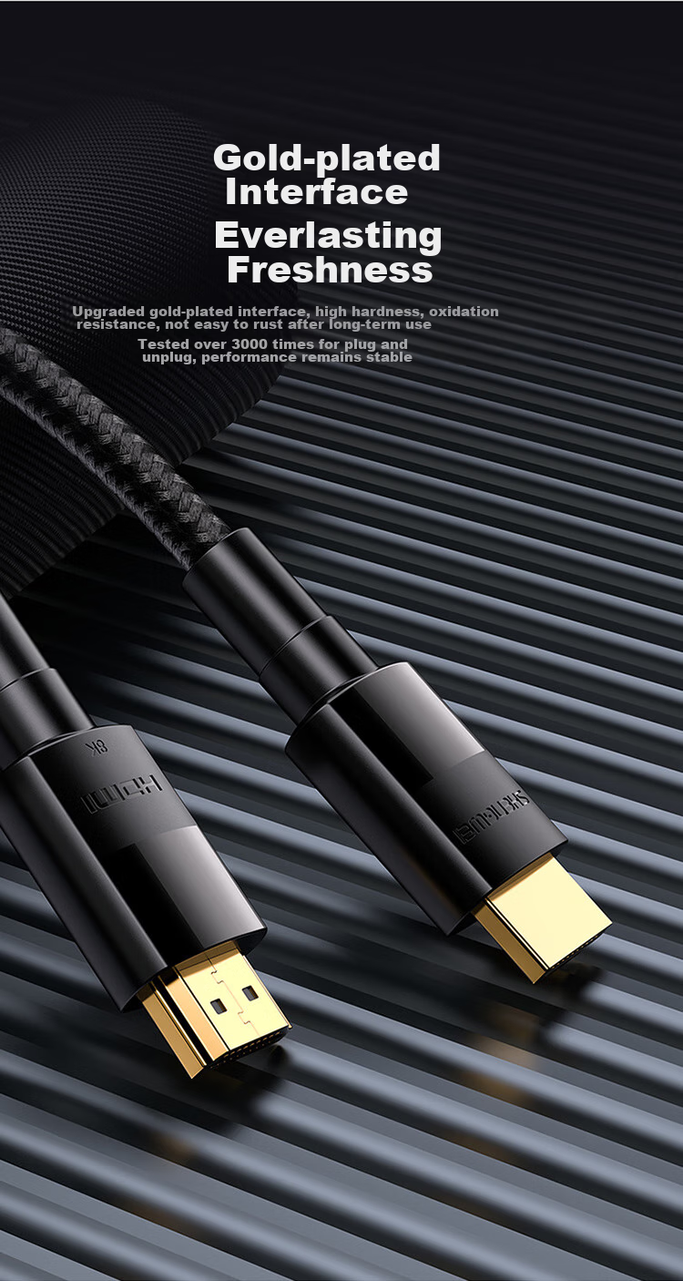 Кабель HDMI Shengwei версии 2.1, 1 метр, 8K 60Hz 4K 240Hz, для ноутбуков, ТВ-приставок, мониторов, проекторов, AHH4010G, совместим с HDMI 2.0