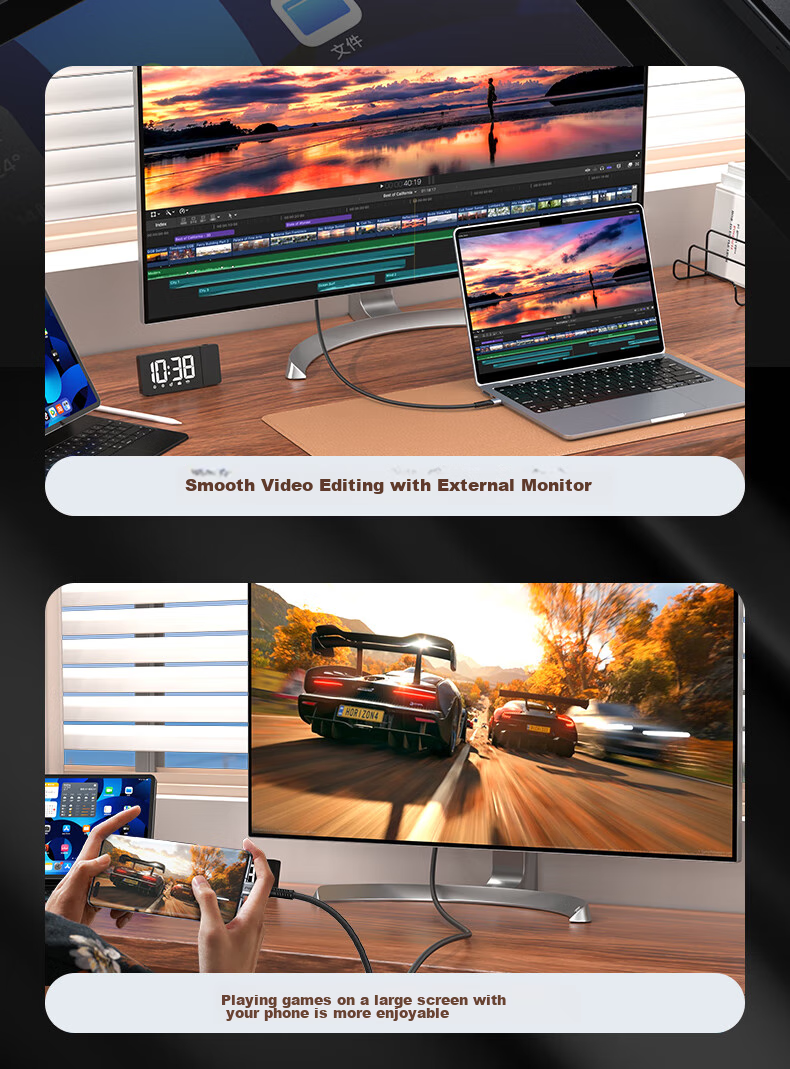 Кабель PISEN Thunderbolt 4, Type-C, 8K, PD240W, 40 Гбит/с, 1 м, черный