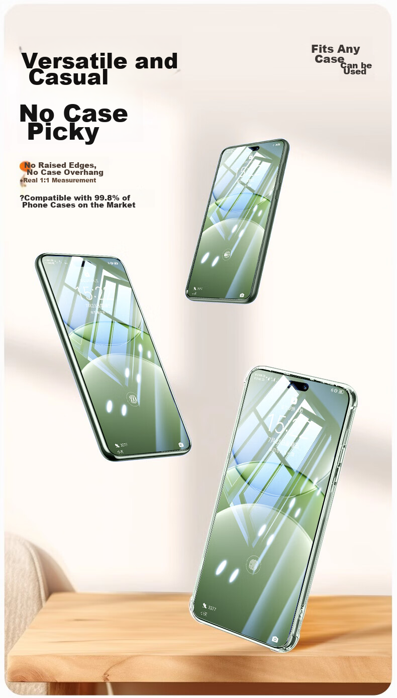 Защитное стекло DIVI для Huawei Nova 13 Pro / Nova 14 Pro, полное покрытие экрана, HD Clear, антиотпечатки, 2 шт.