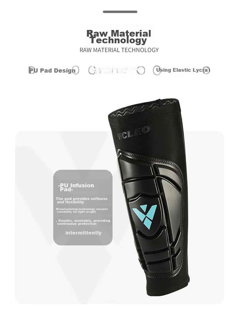 Футбольные щитки VICLeO V819219, защита голени и икры, спортивная защита, пара, черный, размер M