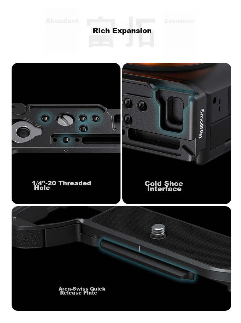 Комплект для расширения камеры SmallRig 3667B, клетка для Sony A7m4/A74/A7S3/A7R5/A1, полнопокрывный каркас, аксессуары для фотосъемки