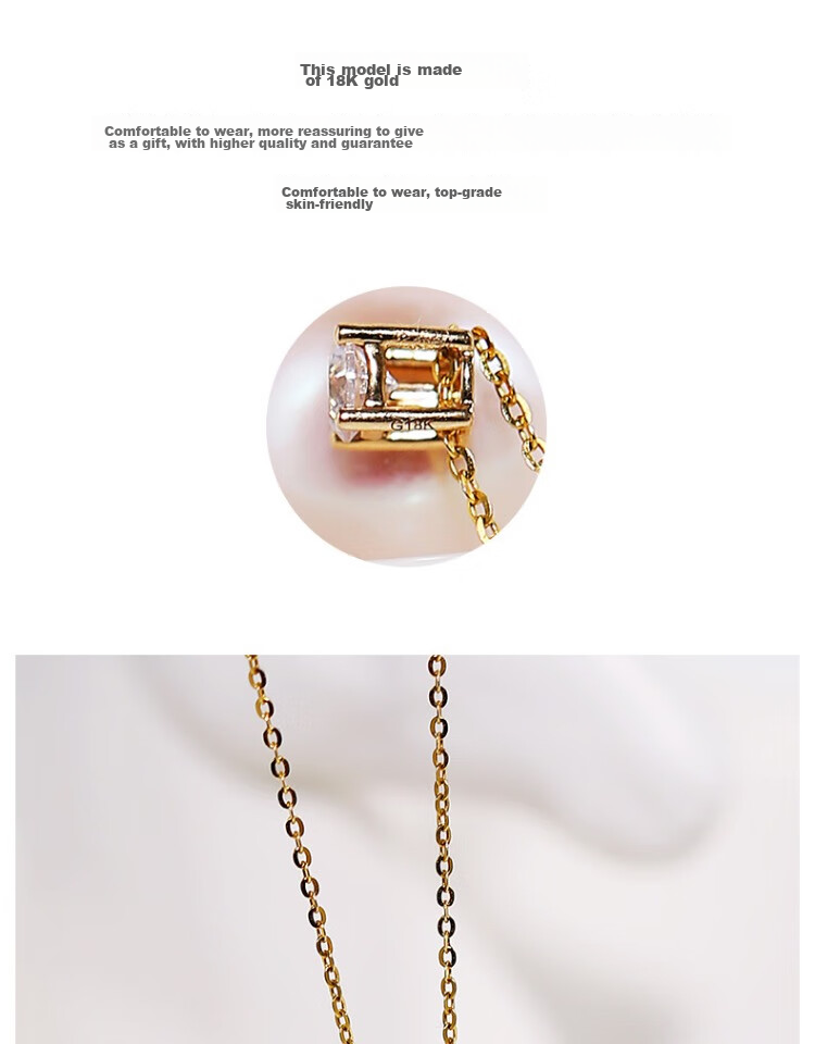 Жемчужное колье Haidi 18K Gold 12-13 мм, пресноводный жемчуг, сертификат, подарок девушке
