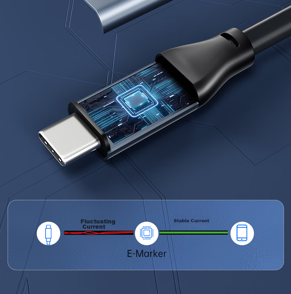 Кабель ULT-unite Type-C/USB 2-в-1, 10 Гбит/с, PD 100 Вт, 4K@60Hz, 0.2 м