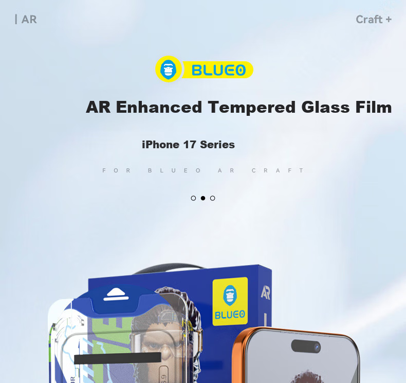 Защитное стекло Lanxingxiansheng для Apple iPhone 17 Pro/16 Pro, AR, антибликовое, HD, защита от отпечатков пальцев, пыленепроницаемая защитная пленка