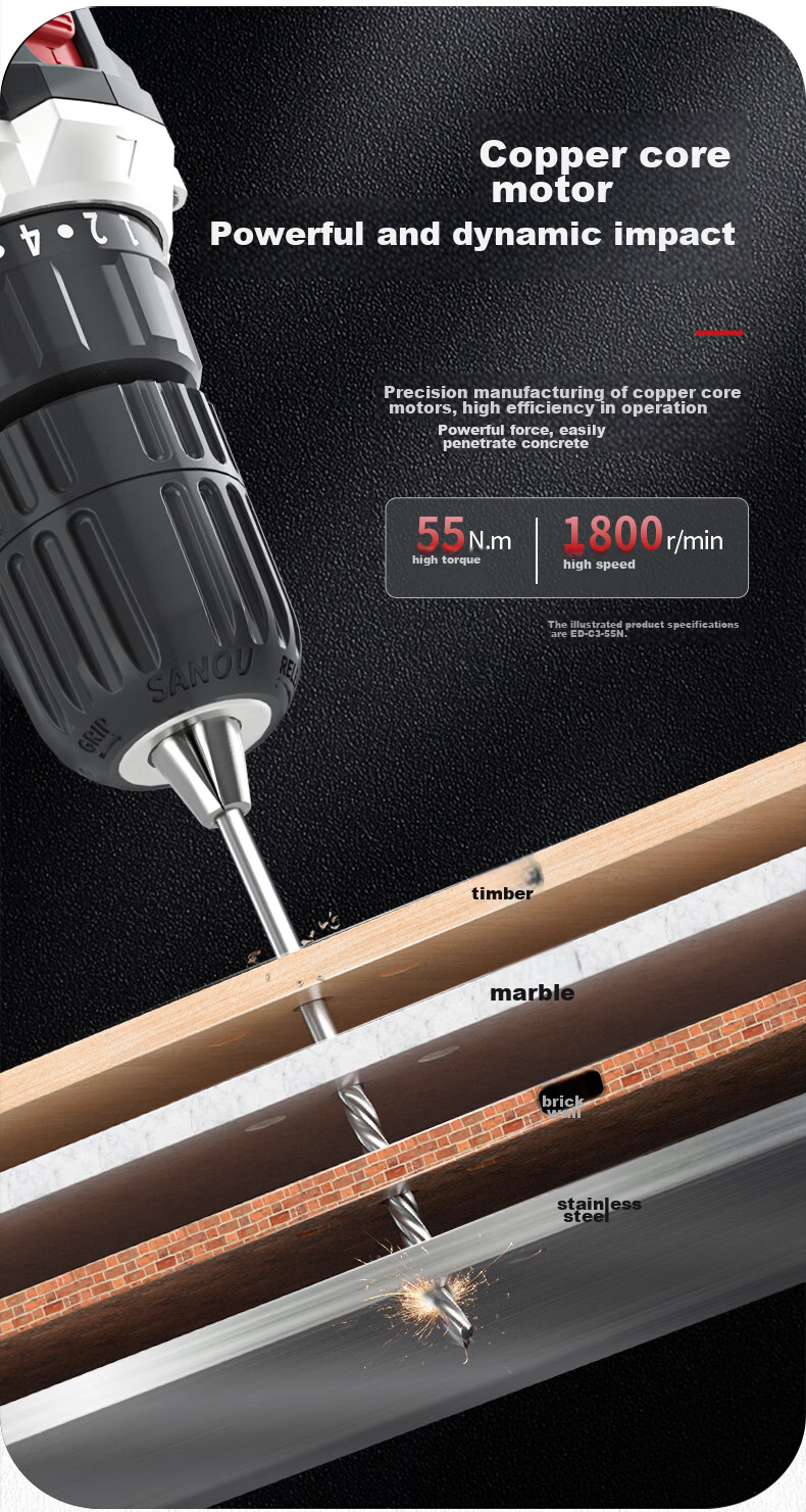 Аккумуляторная дрель DELIXI ELECTRIC, многофункциональный бытовой инструмент ED-C1, 12В, одна батарея, одно зарядное устройство