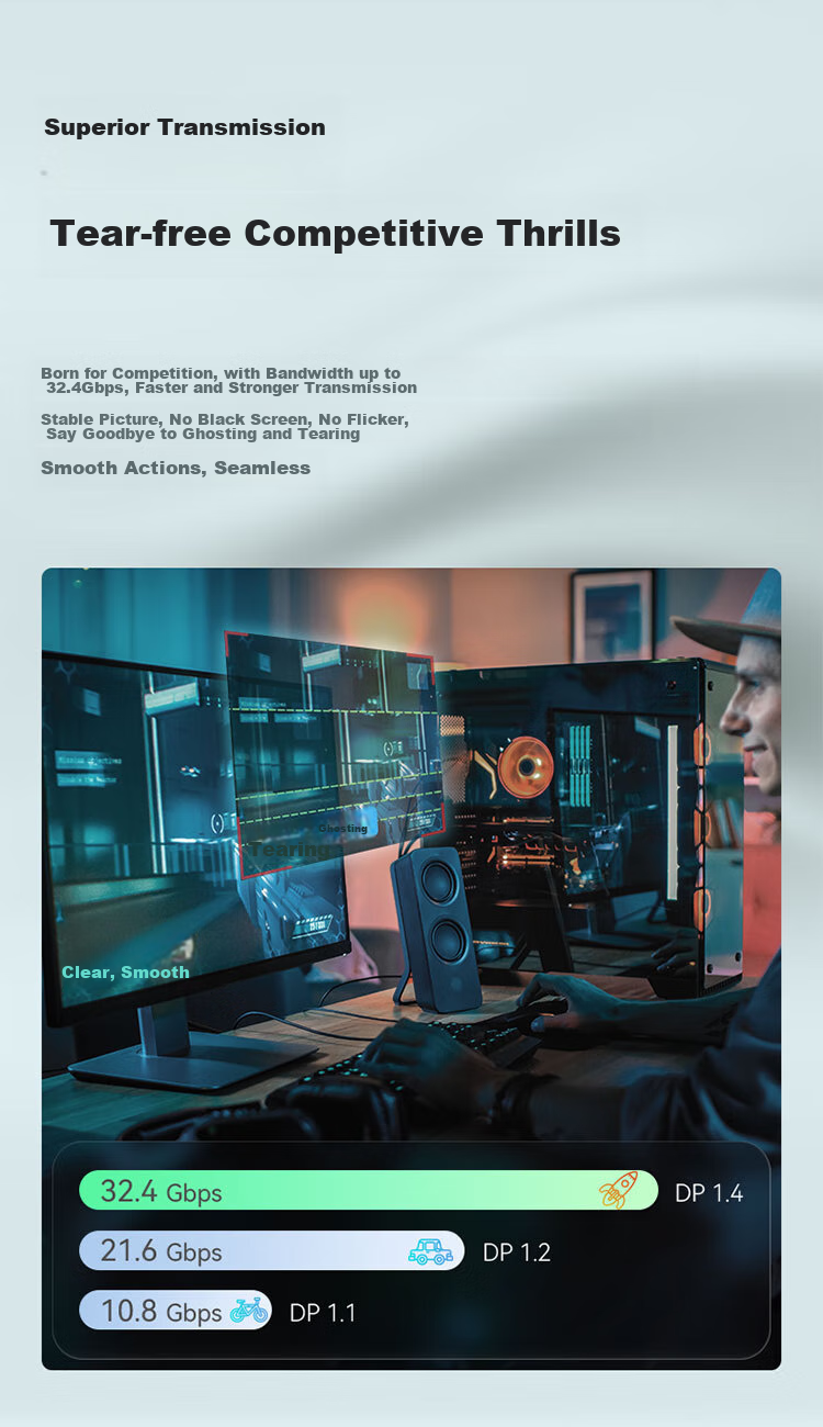 Кабель FIBBR Proton Series, игровой, 1.4DP, 8K 60Hz, 5 метров