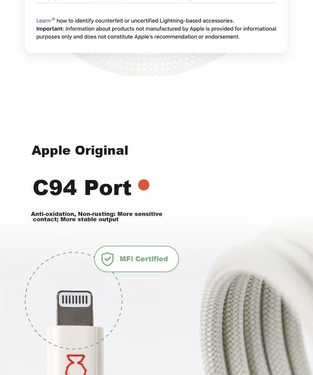 Кабель CANDYSIGN MagTie Candy Factory, 60W USB C-C, 1 метр, оранжевый