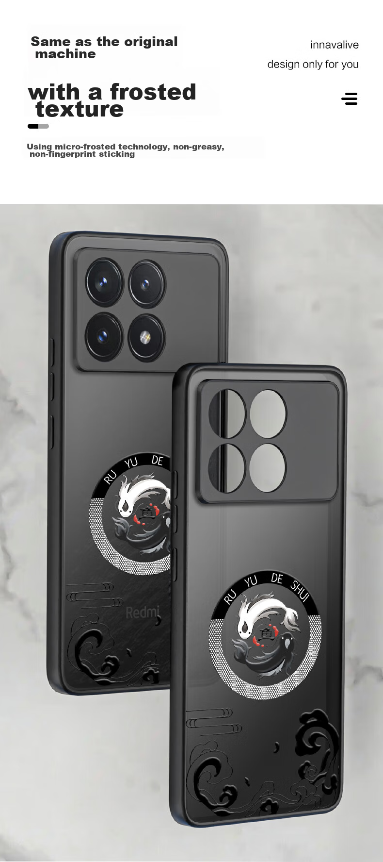 Чехол HotFire для Xiaomi Redmi K70 / K70 Pro, противоударный силиконовый, защита камеры, полный охват, полупрозрачный матовый
